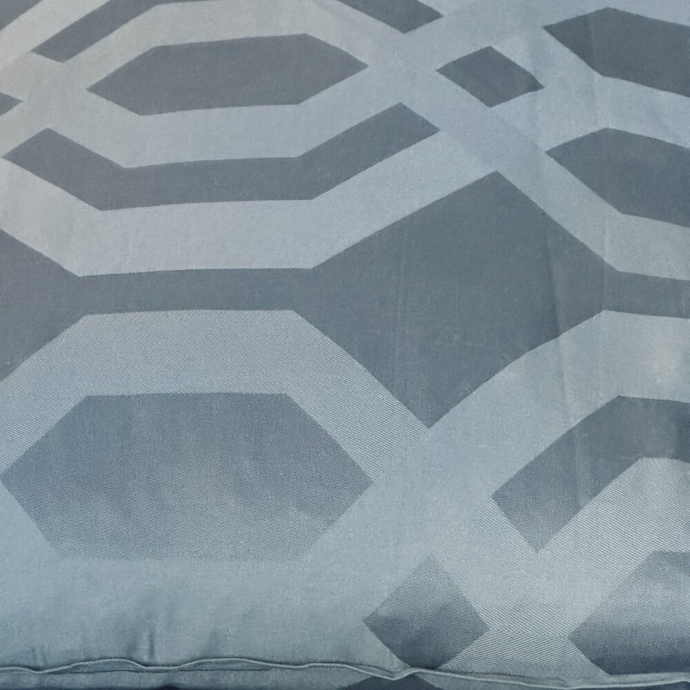 Hotel Collection Blue Diamond Lattice Duvet Cover, 3 King and 2 Euro Shams